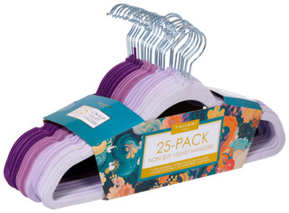 Thumbnail 3: Tahari Tahari 25 Pk Non-Slip Ultra-Slim Ombre Velvet Hangers 