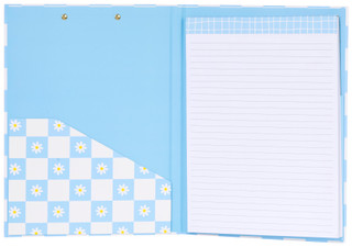Thumbnail 2: PAPER STUDIO Paper Studio Daisy Checkered Portfolio with Notepad 