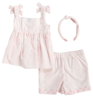 Thumbnail 2: Draper James Draper James Little Girls 2 Pc Striped Shorts Set 