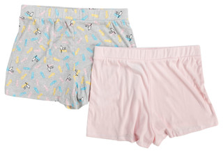 Thumbnail 2: Peanuts Peanuts Womens 2 Pk Pointelle Stripe Print Pajama Shorts 
