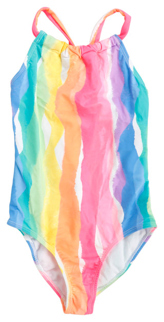 Thumbnail 1: Angel Beach Angel Beach Big Girls Rainbow One Piece Swimsuit 