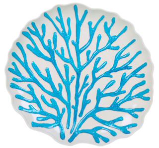 Thumbnail 2: PD HOME PD Home 17x16 Embossed Coral Serving Tray 