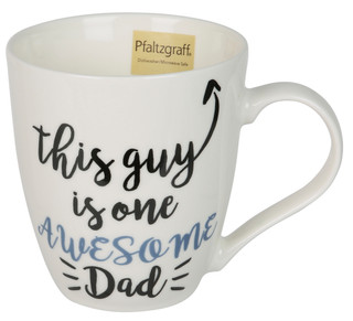 Thumbnail 1: Pfaltzgraff Pfaltzgraff 18 oz One Awesome Dad Ceramic Barrel Mug 