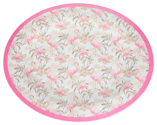 Thumbnail 2: SAMBA Samba 18.5x14 Flamingo Serving Tray 