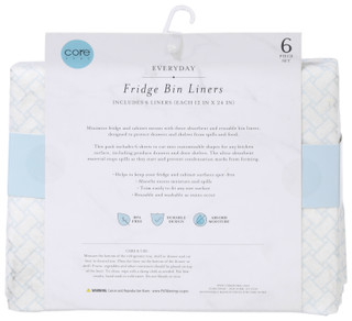 Thumbnail 2: Core Home Core Home 6 Pk Print Fridge Bin Liners Set 