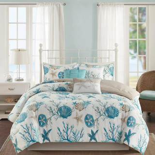 Thumbnail 5: Madison Park Madison Park Pebble Beach Cotton Sateen Comforter Set 