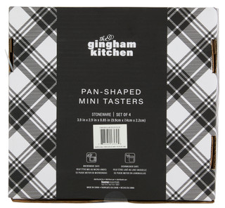Thumbnail 2: Home Essentials Home Essentials 4 Pk Stoneware Pan Shaped Mini Tasters 