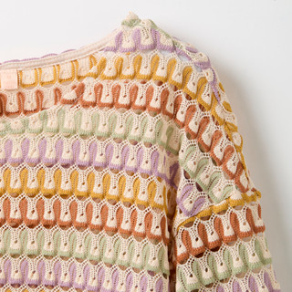 Thumbnail 2: GOOD LUCK GEM Good Luck Gem Juniors Long Sleeve Crochet Sweater 