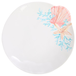 Thumbnail 2: PD HOME PD Home 11 in Sanibel Embossed Shell Melamine Dinner Plate 