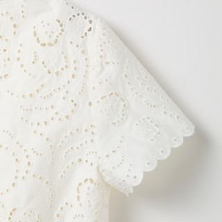 Thumbnail 2: KATE SPADE Womens Short Sleeve Floral Embroidered Top 