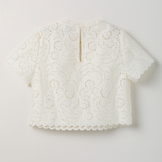 Thumbnail 4: KATE SPADE Womens Short Sleeve Floral Embroidered Top 