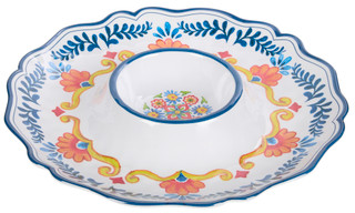 Thumbnail 1: Certified International Certified International 14.5 in Round Melamine Chip & Dip 