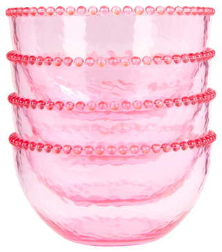 Thumbnail 3: SAMBA Samba 4 Pk Clear Dot Edge Serving Bowl Set 