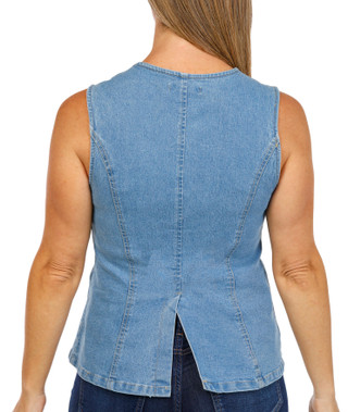 Thumbnail 2: Steve Madden Steve Madden Womens Elongated Denim Vest 