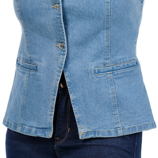 Thumbnail 3: Steve Madden Steve Madden Womens Elongated Denim Vest 
