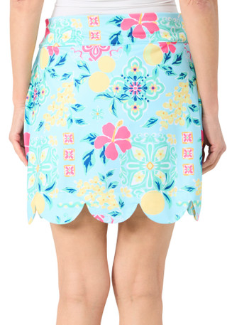Thumbnail 3: Coral Bay Golf Coral Bay Golf Petite Active Scalloped Floral Skort 
