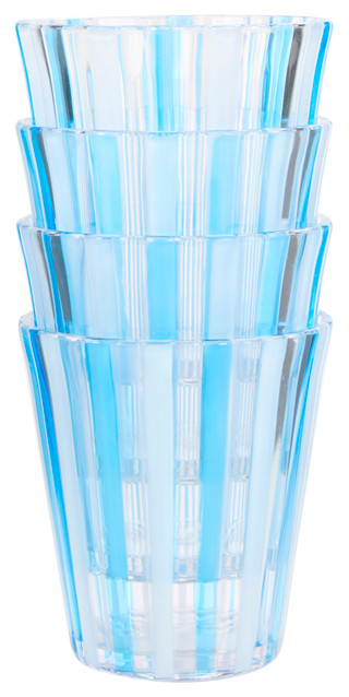 Thumbnail 2: PD HOME PD Home 4 Pk Trumpet Embossed Striped Tumbler Cup Set 