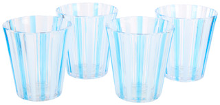 Thumbnail 1: PD HOME PD Home 4 Pk Trumpet Embossed Striped Tumbler Cup Set 