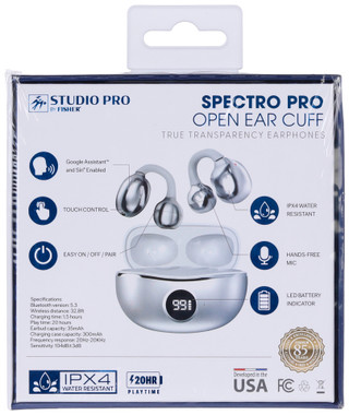 Thumbnail 2: Fisher Fisher Spectro Pro Open Ear Cuff Bluetooth Earphones 