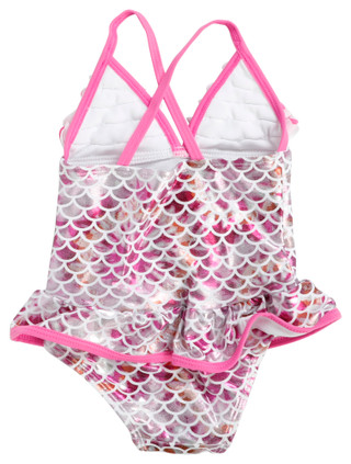 Thumbnail 2: Floatimini Floatimini Baby Girls Mermaid Petal One Piece Swimsuit 