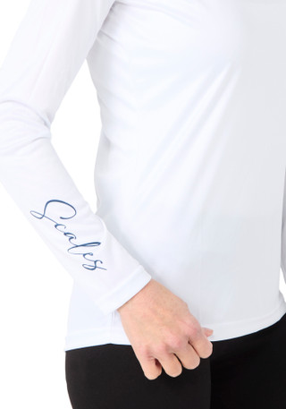 Thumbnail 2: SCALES Scales Womens Long Sleeve Mahi Salm Performance Tee 