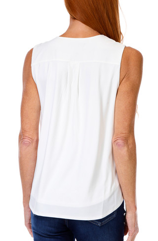 Thumbnail 2: HARPER 241 Harper 241 Womens Sleeveless Braided V Neck Top 