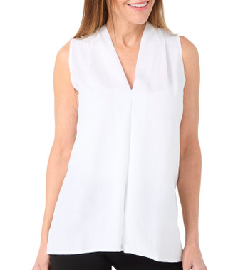 Thumbnail 1: Floral & Ivy Floral & Ivy Womens Sleeveless Germaine Pleated Top 