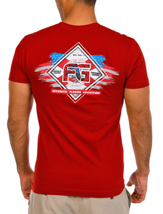 Thumbnail 1: FloGrown FloGrown Mens Short Sleeve Diamond Logo Florida T-Shirt 