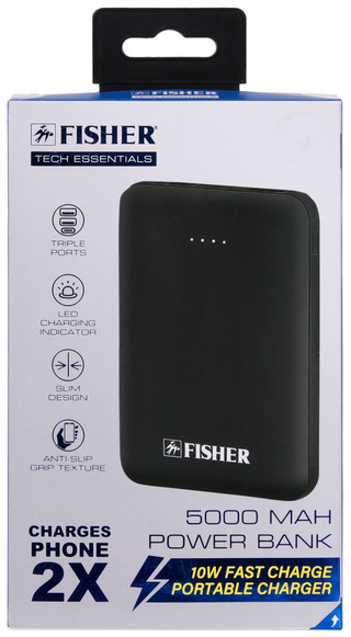 Thumbnail 1: Fisher Fisher 5000 MAH Power Bank Portable Charger 