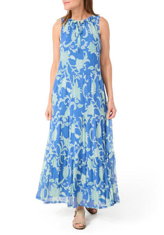 Thumbnail 3: HARPER 241 Harper 241 Womens Sleeveless Floral Mesh Maxi Dress 
