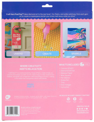 Thumbnail 2: Craft Hero Craft Hero Golden Hour Bay Diamond Art Painting Kit 