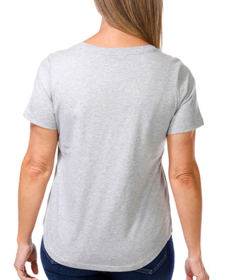 Thumbnail 2: Coral Bay Coral Bay Petite Short Sleeve Embellished Palms Knit Top 