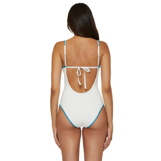 Thumbnail 9: Lucky Brand Lucky Brand Womens Marbella Embroidered One Piece Swimsuit 
