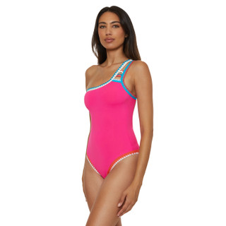 Thumbnail 6: Lucky Brand Lucky Brand Womens Avila Asymmetric One Piece Swimsuit 