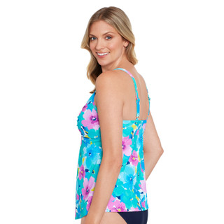 Thumbnail 2: Paradise Bay Paradise Bay Womens Hidden Garden Flyaway Tankini Top 