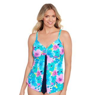 Thumbnail 1: Paradise Bay Paradise Bay Womens Hidden Garden Flyaway Tankini Top 