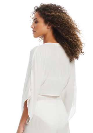 Thumbnail 2: Bleu Rod Beattie Bleu Rod Beattie Womens Long Sleeve Cover Up Top 