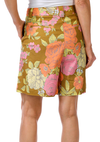 Thumbnail 2: Isaac Mizrahi Isaac Mizrahi Womens Floral Linen Shorts 