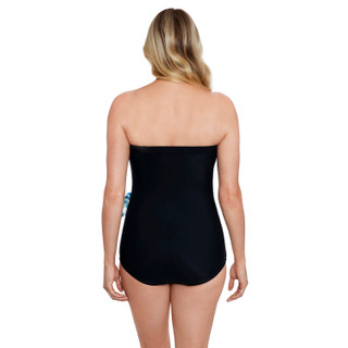 Thumbnail 2: Paradise Bay Paradise Bay Womens Wishy Washy One Piece Sarong Swimsuit 