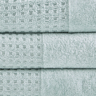 Thumbnail 3: Madison Park Madison Park Spa Waffle 6-pc. Cotton Jacquard Towel Set 