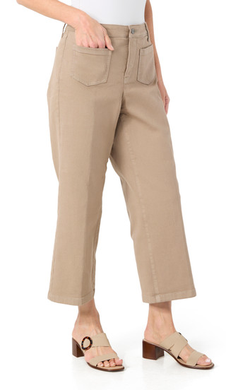 Thumbnail 2: NYDJ NYDJ Womens Coco High Rise Relaxed Wide Leg Capris 