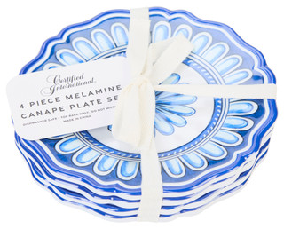 Thumbnail 1: Certified International Certified International 4 Pk Veranda Canape Plates 