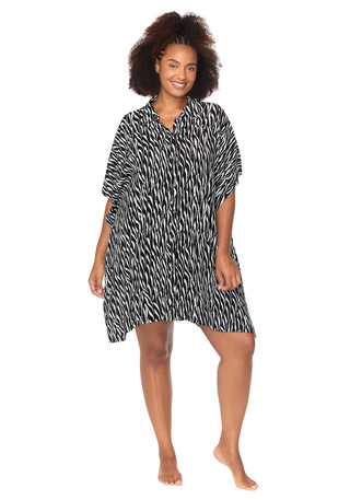 Thumbnail 2: RAISINS Raisins Plus Vacay Print Swim Cover-up 