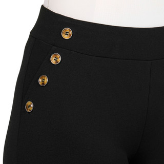 Thumbnail 3: Retrology Retrology Womens Petite Solid Button Sailor Pants 