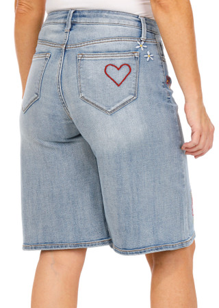 Thumbnail 4: Driftwood Driftwood Womens Love Notes Bermuda Shorts 