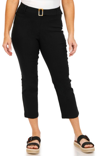 Thumbnail 1: Love Scarlett Love Scarlett Petite Tortoise Buckle Ankle Pants 