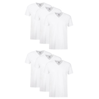 Thumbnail 1: Hanes Hanes Mens 6-Pk. Cotton V-Neck Tagless T-Shirts 