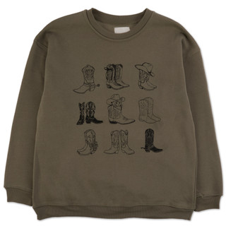 Thumbnail 1: No Comment1 Junior's Western Boot Graphic Tee 