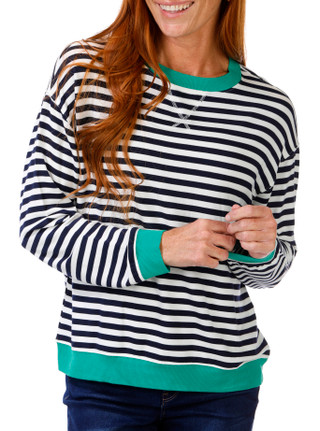 Thumbnail 1: Philosophy Philosophy Womens Long Sleeve Stripe Top 