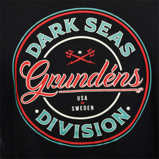 Thumbnail 2: GRUNDENS Grundens Mens Short Sleeve Dark Seas Graphic T-Shirt 